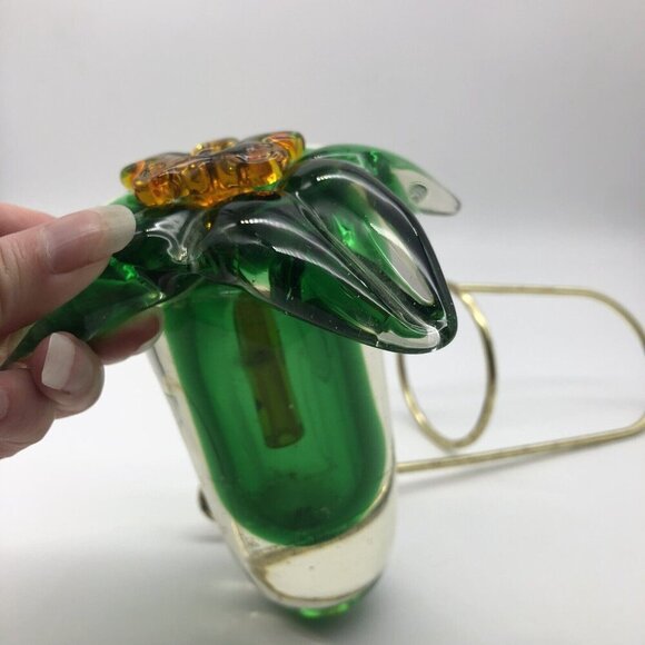 Vintage Murano Sommerso Mandruzzato Art Glass 3 Piece Hanging Bud Vase - Picture 8 of 16